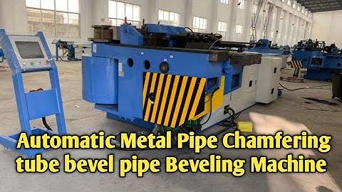 Automatic Metal Pipe Chamfering tube bevel pipe Beveling Machine #Automatic