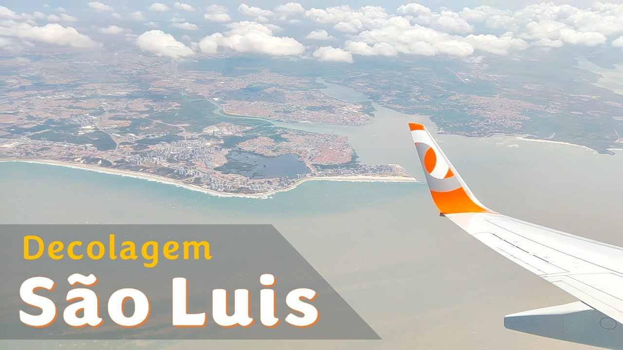 Incrível vista de São Luis durante a decolagem do Boeing 737-800 da Gol | SBSL - SLZ