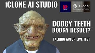iClone 8 - AI Studio - AI Talking Actor Live Test