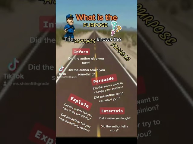 Amazing Anchor Chart for Author's Purpose 3 sddefault