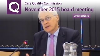CQC Board Meeting - November 2015 (with subtitles)