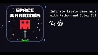 Space Warriors demo: A dream game dev project brought to life using Codex #ai #games #python #pygame