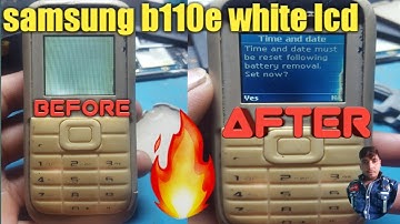 samsung b110e white lcd 100%,Samsung b110e white display solution,