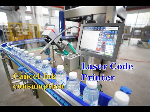 Laser code printer work on drinking water bottle,5gallon bottle,Plastic bag,Laser engraving machine