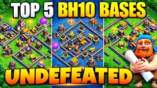 NEVER 3 STAR TOP 5 BEST BUILDER HALL 10 BASES with COPY LINK | BEST BH10 BASE LINK | Clash Of Clans