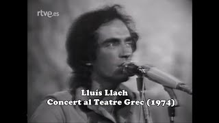 Lluís Llach - Concert al Teatre Grec de BCN (1974) A su aire TVE