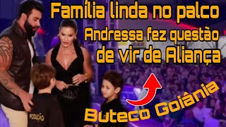 AGORA MESMO! Gusttavo Lima e Andressa Suita VIBRANDO E CANTANDO no Palco (Buteco Goiânia).