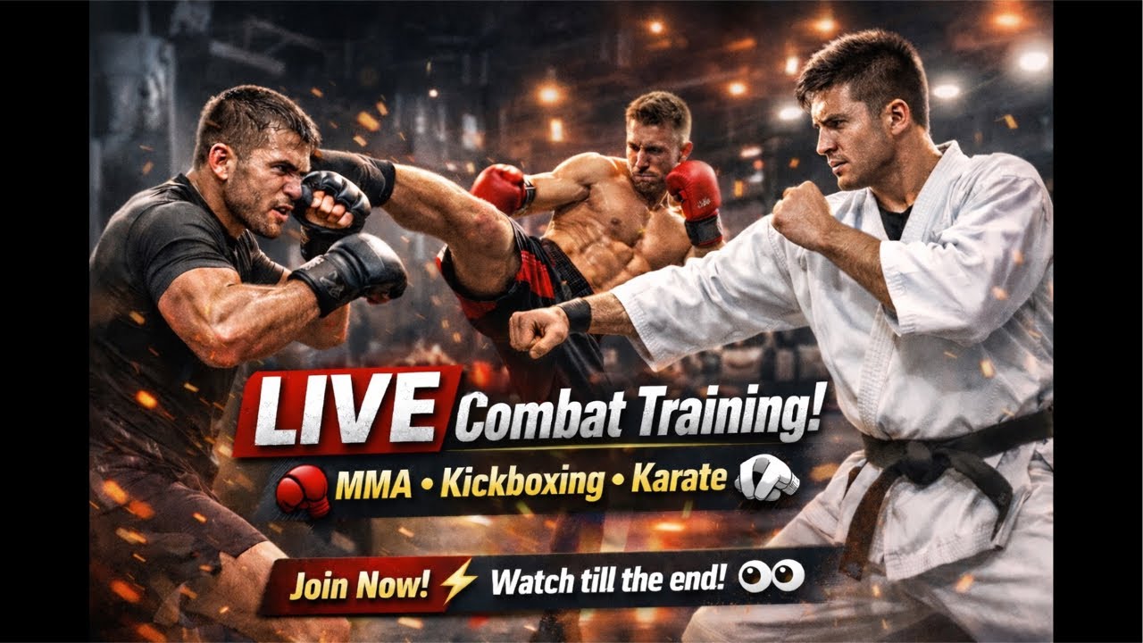 LIVE Combat Training 🥋🥊 | MMA • Kickboxing • Karate 🔥 Join Now!
