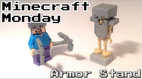 LEGO Minecraft Armor Stand Tutorial! Minecraft Monday
