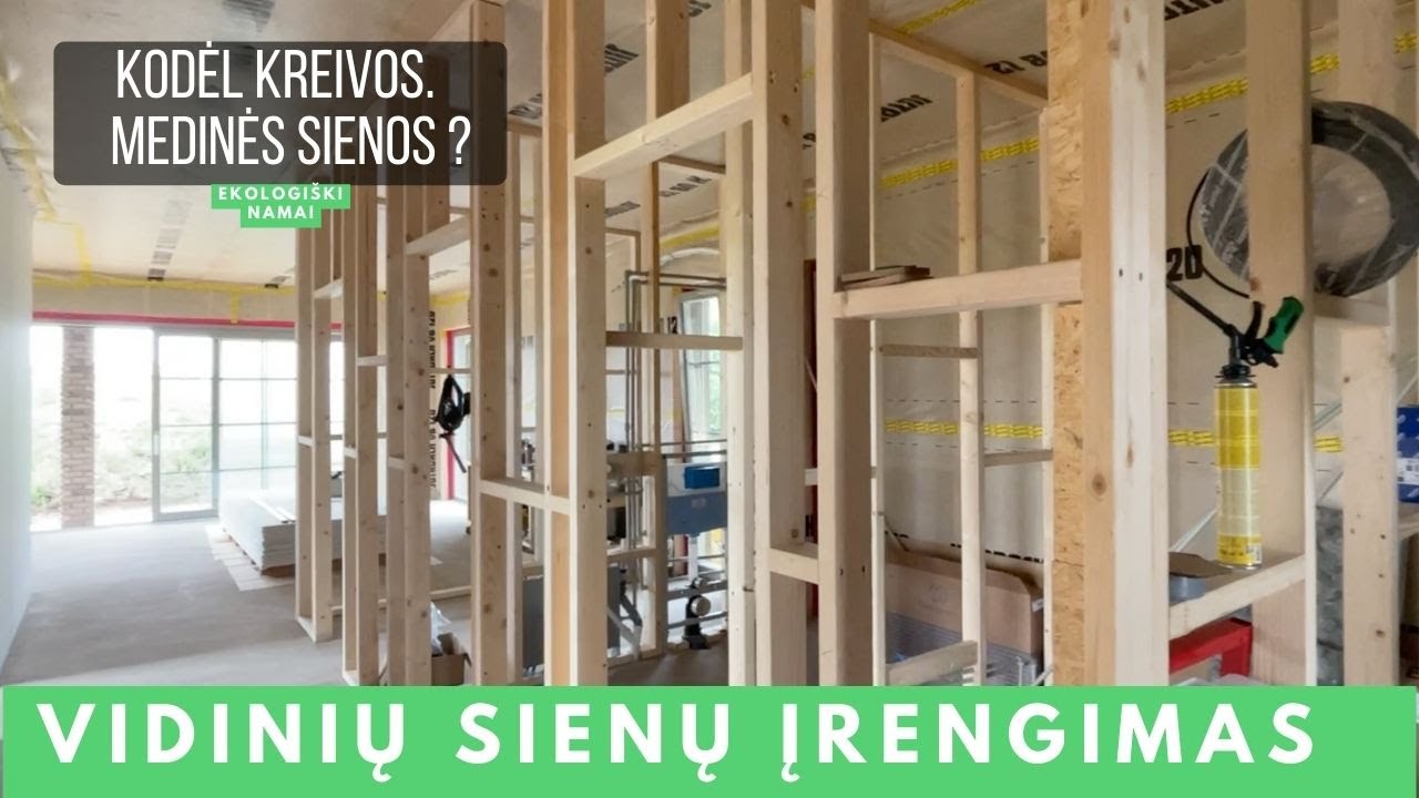 Karkasinis namas | Statyba žiemą #5. Vidinės sienos