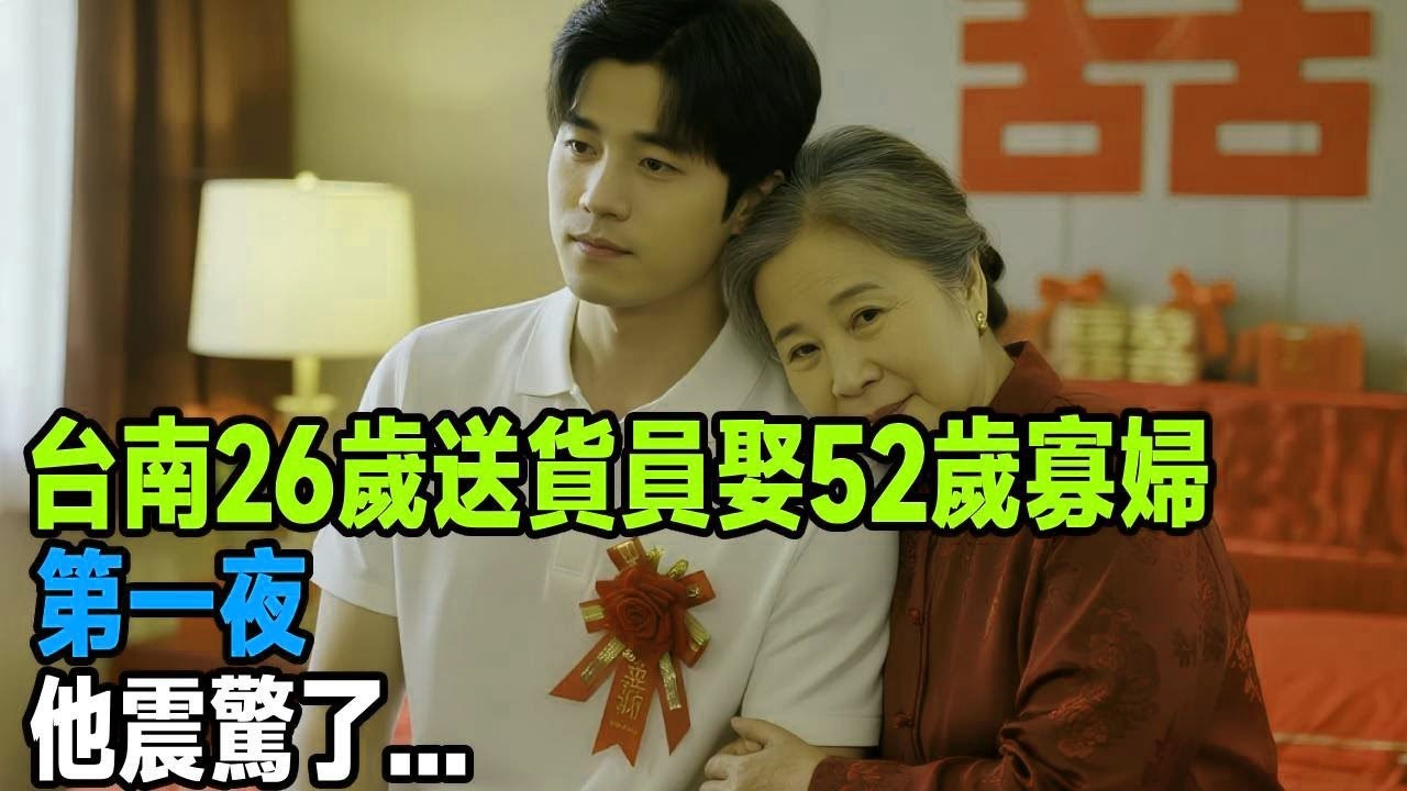 台南26歲送貨員娶52歲寡婦，第一夜，他震驚了   「茶桌老故事」