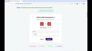 MKV Sıkıştırma Aracı | MKV Video Dosya Boyutu Küçültme - Tools1984 Online