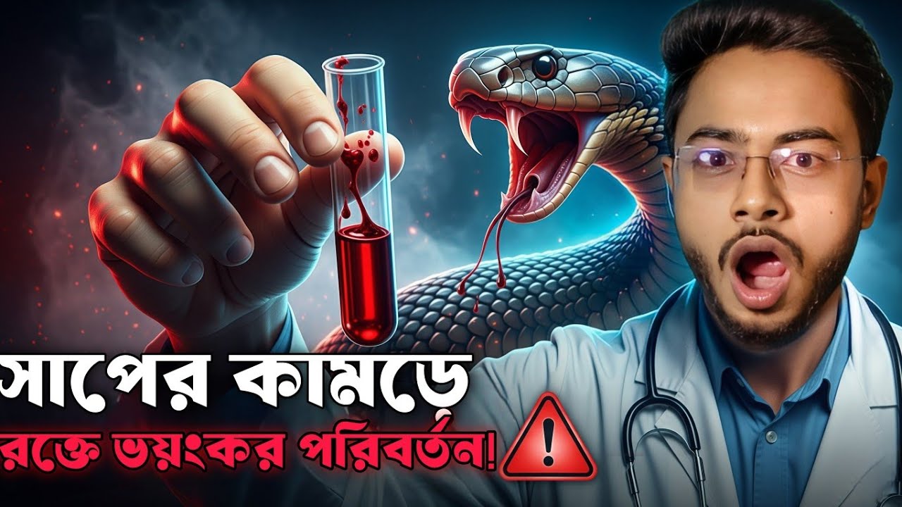 সাপের কামড়ে রক্তে কি পরিবর্তন ঘটে?🐍| Snake Bite Symptoms & Blood Test Explained in Bangla | Dr. Joy