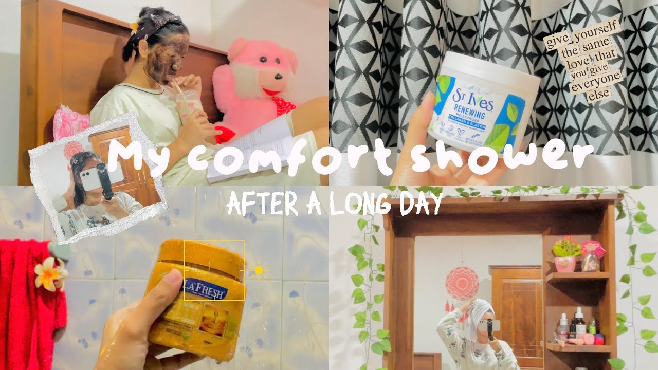My “I need a break” shower 🛁🧼 🫧 | මහන්සි දවසකට පස්සෙ මගේ reset routine එක 