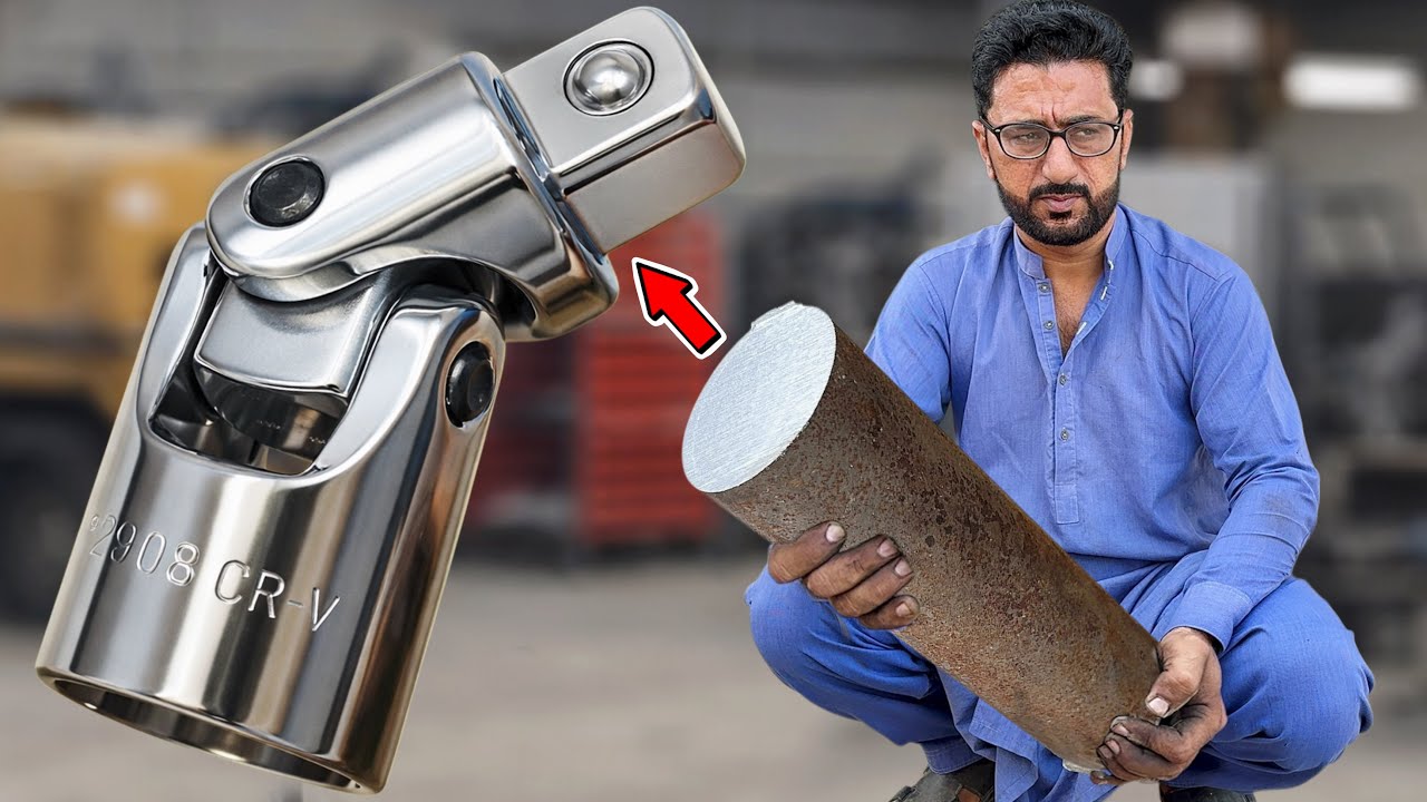 Homemade Universal Joint Socket from Solid Steel | Complete Workshop Fabrication Guide