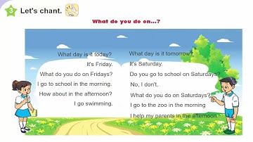 Tiếng Anh Lớp 4 || Unit 3 WHAT DAY IS IT TODAY?  Lesson 3 || Sách Mềm Học Sinh