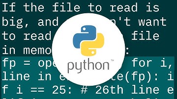 How to read specific lines from a file (by line number)?