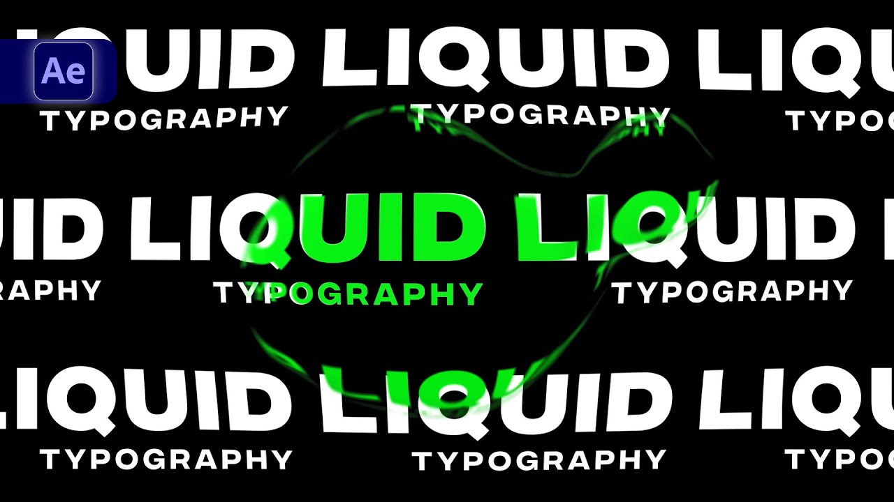 Liquid Typography Animation in After Effects - After Effects Tutorial ...