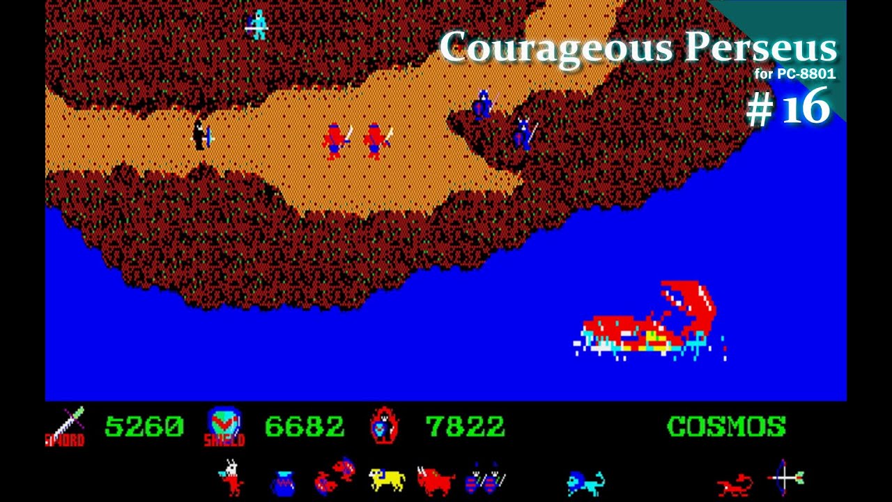 Play】PC-8801 カレイジアスペルセウス #16 レトロゲーム - YouTube