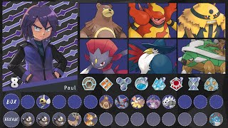 All Paul's Pokemon Team