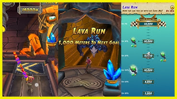 Volcano Island || Temple Run 2 : Global Challenge - LAVA RUN || Nidhi Nirmal 14000m Running || 🔥🔥🔥