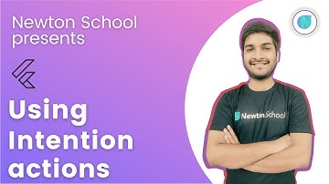 Using Intention actions | Making Dice App | Flutter | Hindi | Newton School | Harsh Jhunjhunuwala