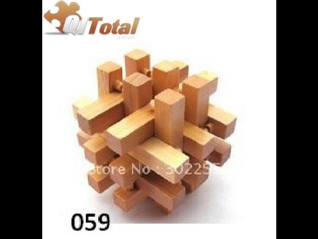 Quebra Cabeça Puzzle De Madeira Desafio Bamboo - R$ 30,00