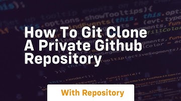 how to git clone a private github repository