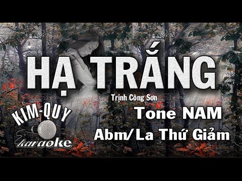 HẠ TRẮNG - KARAOKE - Tone NAM ( Abm/La giáng thứ )