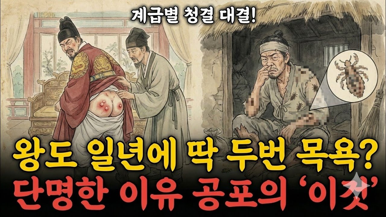 조선시대 평생 목욕을 거의 안 했다고? 계급별 '씻기'의 충격적 진실