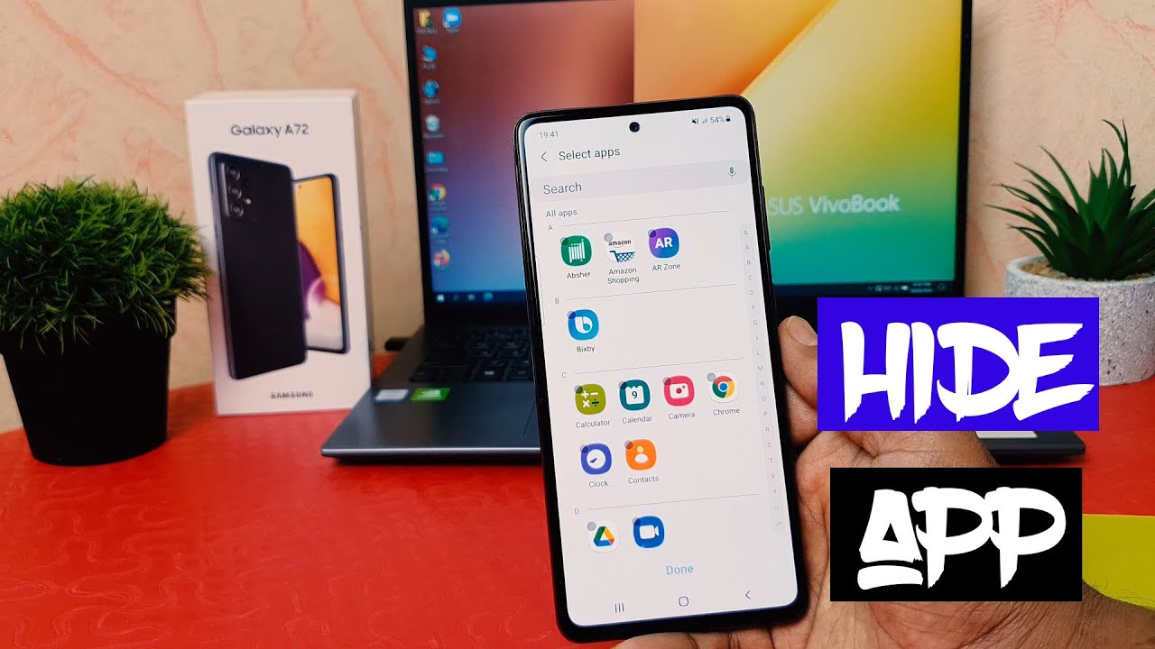 How To Hide Apps On Samsung Galaxy A72 YouTube