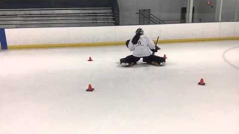 3E Goaltending Goalie Training - Basics #11: Box Drill Stand-Up Slides