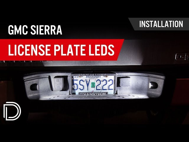 How to Install GMC Sierra License Plate LEDs 