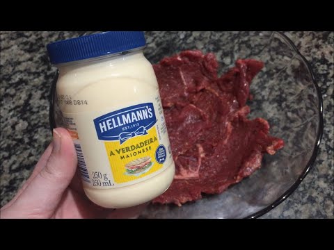 Vídeo: Como Cozinhar Carne Com Maionese