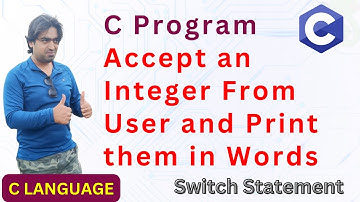 C Program | Switch Statement | Enter Number And Print In Words | Hindi/Urdu