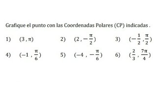 ¿Cómo graficar un punto en coordenadas polares?
