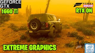 Forza Horizon 5 Sand Storm | Extreme Graphics Settings | GTX 1660 Ti 6GB + i7 9750H Benchmarks