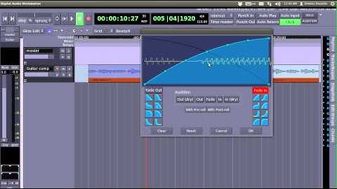 Recording and basic editing with Ardour DAW