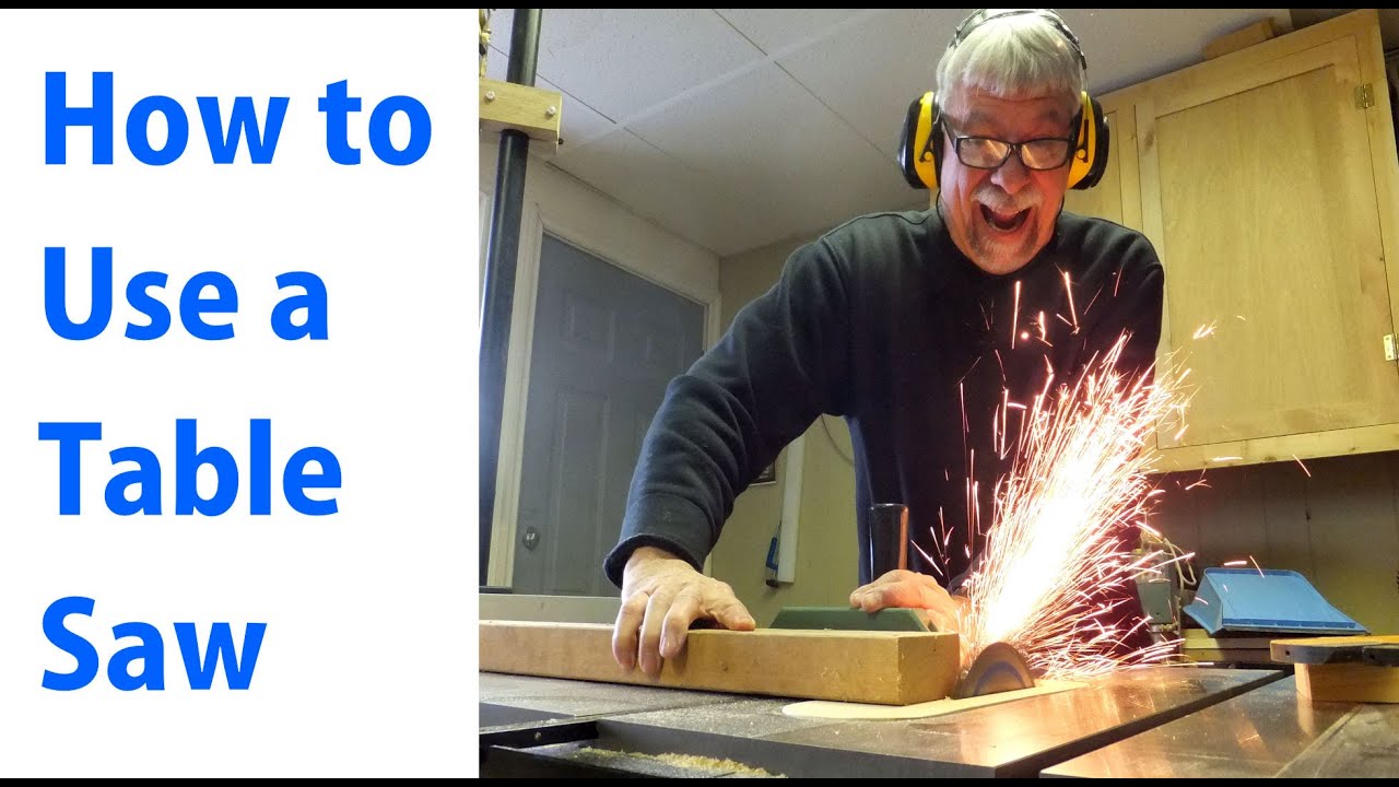 How to    Use a Table Saw: Woodworking For Beginners #1 