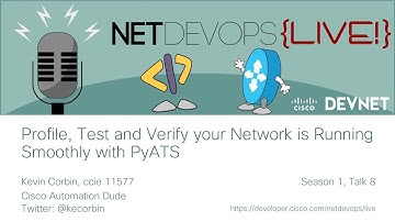 Profile, test and verify your network is running smoothly with pyATS