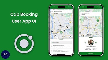 Online Cab Booking User App in Ionic App UI | Uber Clone Ionic | Ola Clone