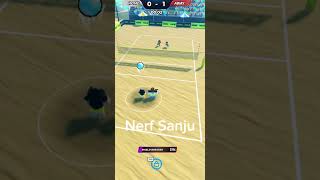I think the game should nerf sanju #roblox #vbl #haikyuu #shorts