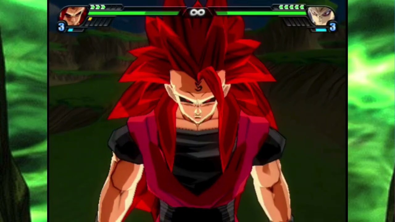 goku ssj 5 vs vegeta ssj 5 escencia (dbz bt3 mod)