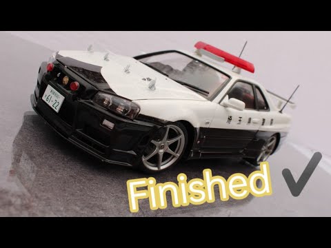 Building A Carbon Skyline GT-R R34 1/24 Scale Model Car, Part 1/2