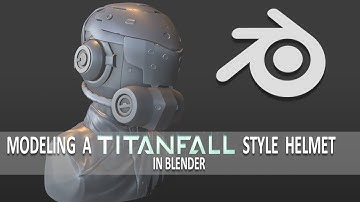 How to Model a Titanfall Style Pilot Helmet in Blender - Tutorial