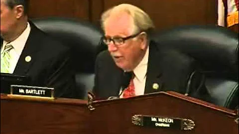 Rep. Roscoe Bartlett Probes OMB Witness for Sequestration Details On Aug 1 2012