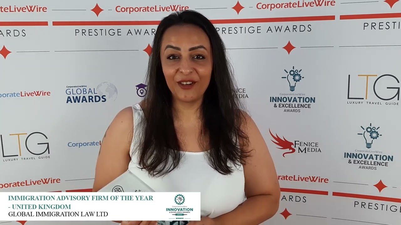 GLOBAL IMMIGRATION LAW LTD Wins Immigration Advisory Firm of the Year - United Kingdom