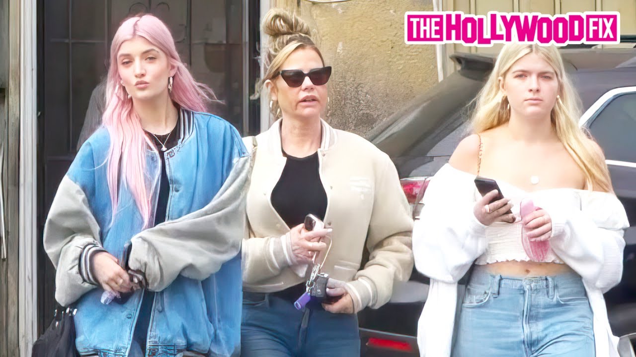 Denise Richards, Daughters Sami Sheen & Lola Sheen Grab Lunch Together At A Votre Santé Restaurant