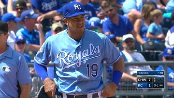 CWS@KC: Cuthbert makes diving stop, fires to first