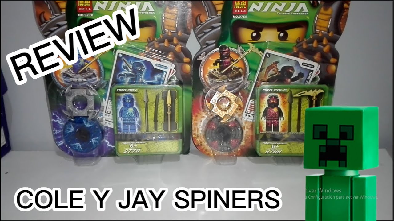 BELA NINJA (lego ninjago) JAY Y COLES SPINERS  2013